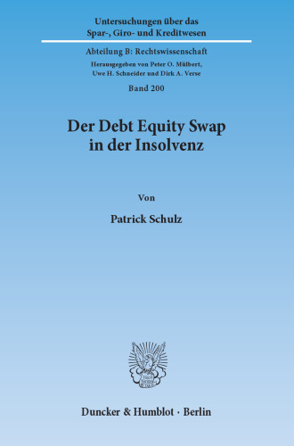 Der Debt Equity Swap in der Insolvenz