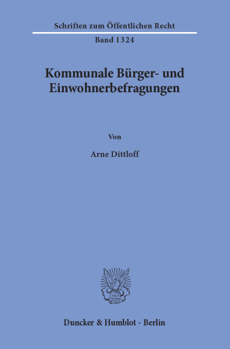 Kommunale Bürger- und Einwohnerbefragungen