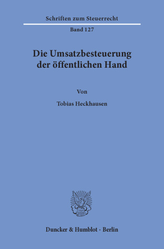 Die Umsatzbesteuerung der öffentlichen Hand
