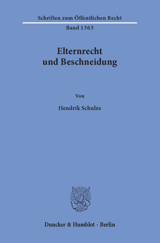 Elternrecht und Beschneidung
