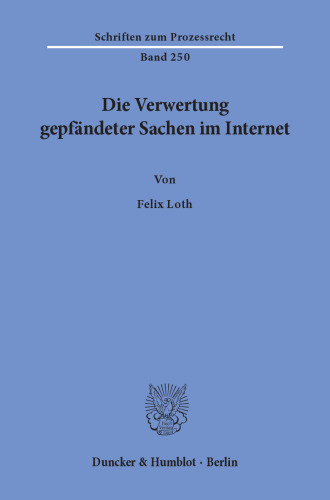 Die Verwertung gepfändeter Sachen im Internet