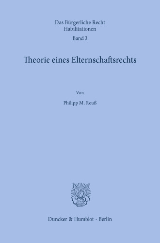 Theorie eines Elternschaftsrechts