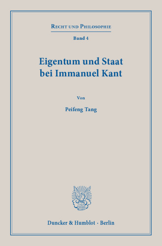 Eigentum und Staat bei Immanuel Kant