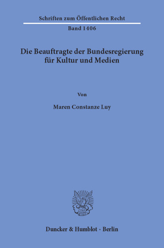 Die Beauftragte der Bundesregierung für Kultur und Medien