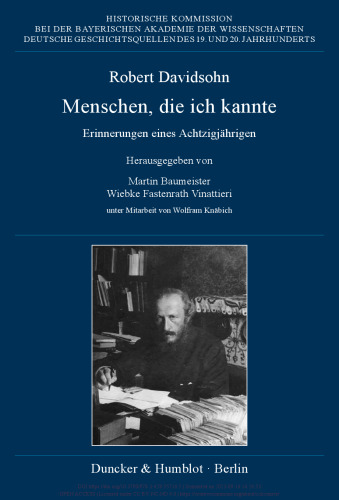 Menschen, die ich kannte: Erinnerungen eines Achtzigjährigen
