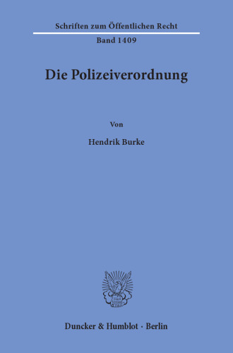 Die Polizeiverordnung