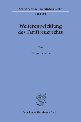 Weiterentwicklung des Tariftreuerechts