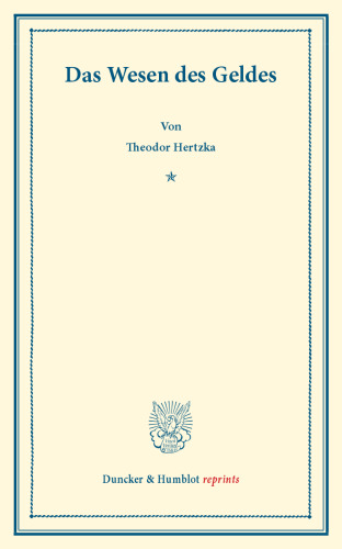 Das Wesen des Geldes