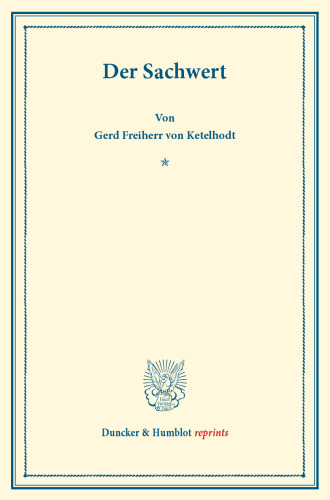 Der Sachwert