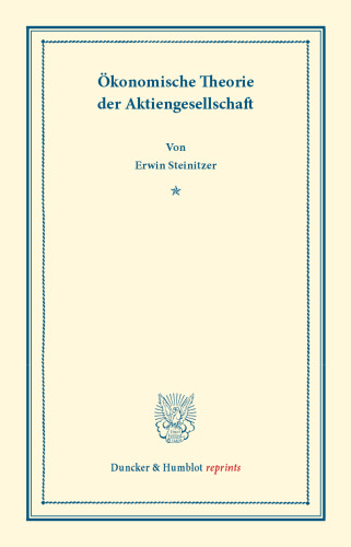 Ökonomische Theorie der Aktiengesellschaft