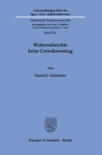 Widerrufsrechte beim Crowdinvesting