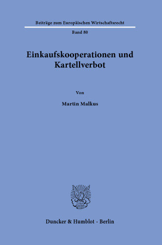 Einkaufskooperationen und Kartellverbot