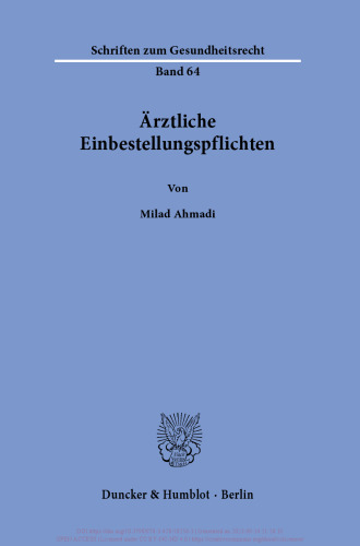 Ärztliche Einbestellungspflichten