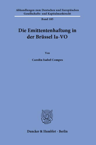 Die Emittentenhaftung in der Brüssel Ia-VO