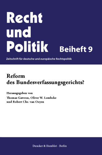 Reform des Bundesverfassungsgerichts?