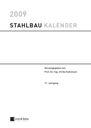 Stahlbau-Kalender 2009: Schwerpunkt: Stabilitat