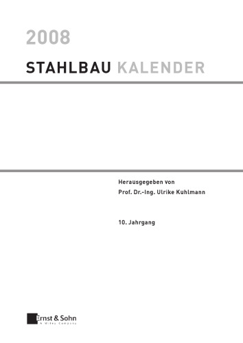 Stahlbau Kalender 2008