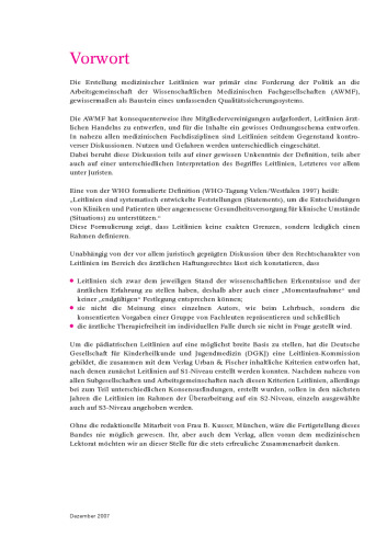 Leitlinien Kinder- und Jugendmedizin