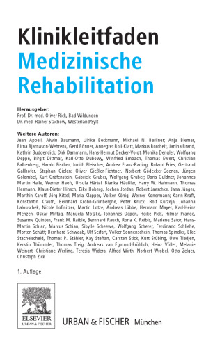 Klinikleitfaden Medizinische Rehabilitation