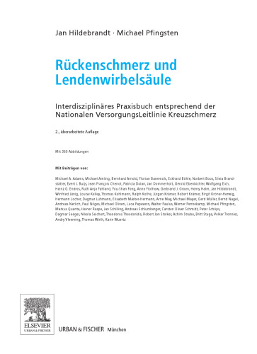 Rückenschmerz und Lendenwirbelsäule. Interdisziplinäres Praxisbuch - entsprechend den Nationalen Versorgungsleitlinien