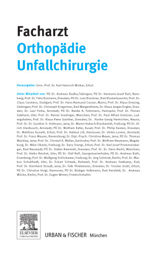 Facharzt Orthopädie Unfallchirurgie