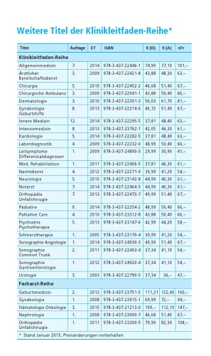 Klinikleitfaden Anästhesie
