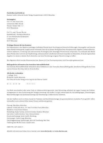 Pädiatrische HNO-Heilkunde