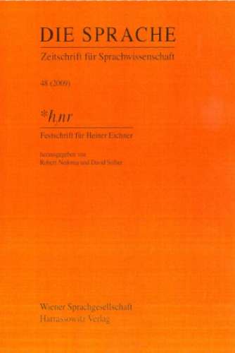 *h2nr. Festschrift für Heiner Eichner