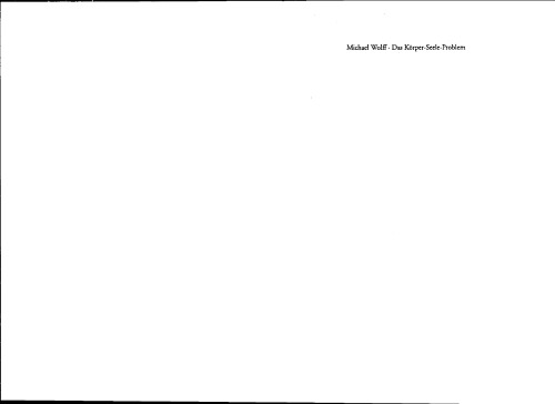 Das Körper-Seele-Problem