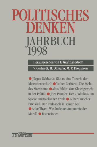 Politisches Denken Jahrbuch 1998