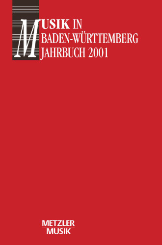 Musik in Baden-Württemberg: Jahrbuch 2001 / Band 8