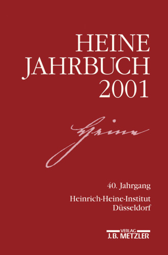 Heine-Jahrbuch 2001: 40. Jahrgang