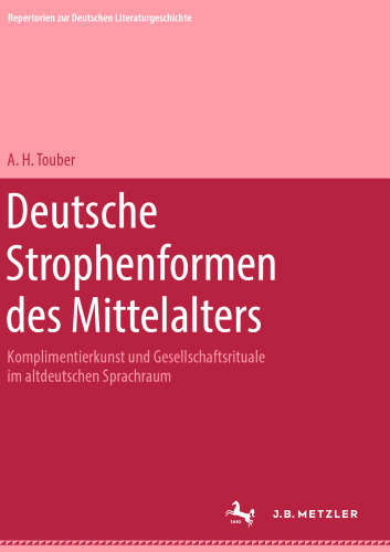 Deutsche Strophenformen des Mittelalters