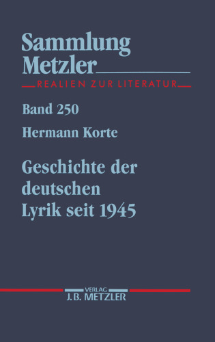Geschichte der deutschen Lyrik seit 1945