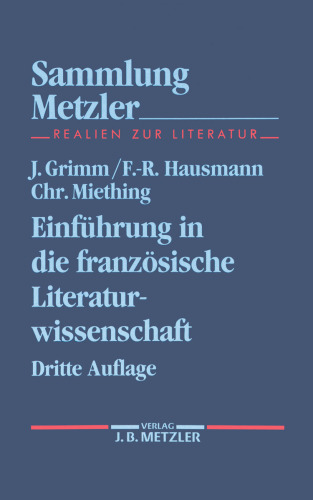 Einführung in die französische Literaturwissenschaft