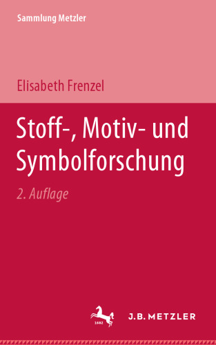 Stoff-, Motiv- und Symbolforschung