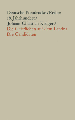 Die Geistlichen auf dem Lande und Die Candidaten