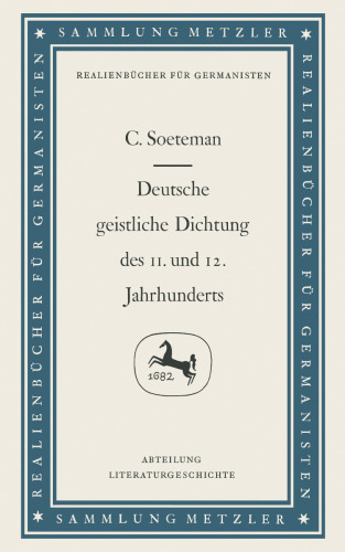 Deutsche geistliche Dichtung des 11. und 12. Jahrhunderts