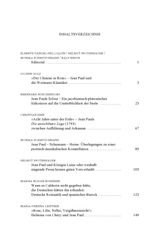 Jahrbuch der Jean-Paul-Gesellschaft: Band 42 2007