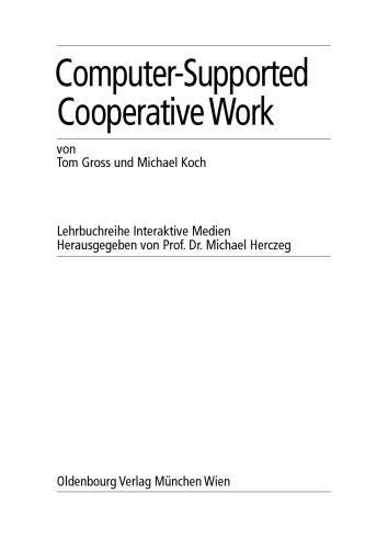 Computer-Supported Cooperative Work