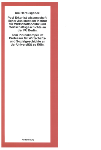 Deutsche Unternehmer zwischen Kriegswirtschaft und Wiederaufbau: Studien zur Erfahrungsbildung von Industrie-Eliten