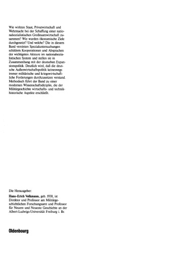 Ökonomie und Expansion: Grundzüge der NS-Wirtschaftspolitik. Ausgewählte Schriften