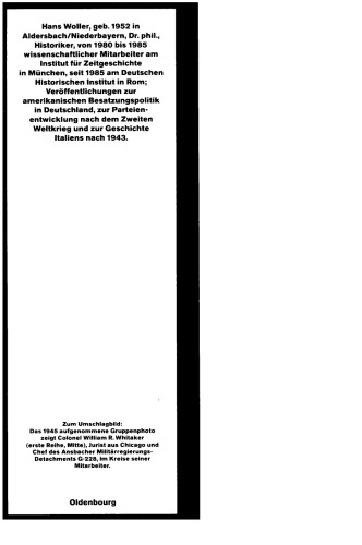 Gesellschaft und Politik in der amerikanischen Besatzungszone: Die Region Ansbach und Fürth 1945-1949