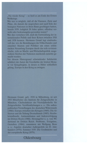 Europas Weg in den Krieg: Hitler und die Mächte 1939