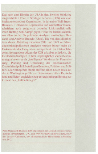 Amerikanische Geheimdienstanalysen über Deutschland 1942–1949