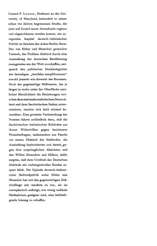 Südtirol und die Achse Berlin - Rom 1938-1945