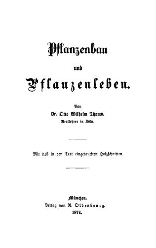 Pflanzenbau und Pflanzenleben