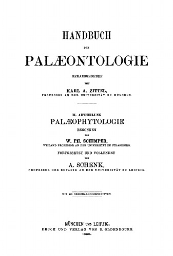Handbuch der Palaeontologie: Abt. 2 Palaeophytologie