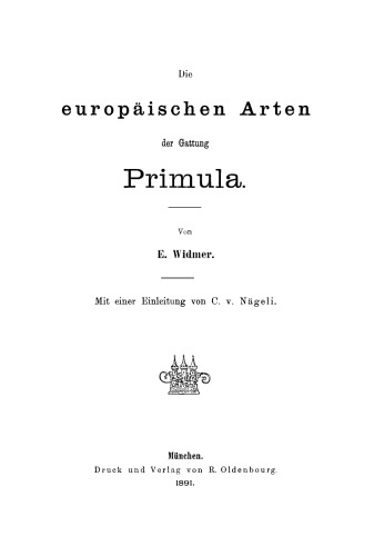 Die europäischen Arten der Gattung Primula