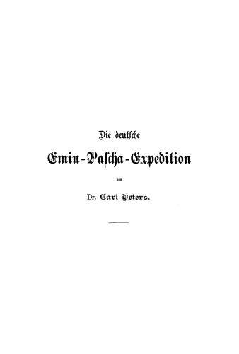 Die deutsche Emin-Pascha-Expedition
